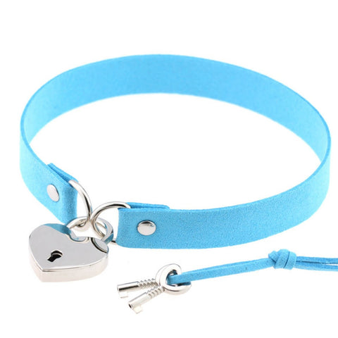 Todorova Heart Lock Choker Necklace
