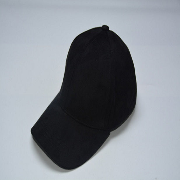 Faux Suede Baseball Cap