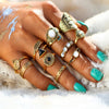 Vintage Knuckle Ring Set - 10pcs