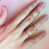 Adjustable Knuckle Ring Set - 6pcs