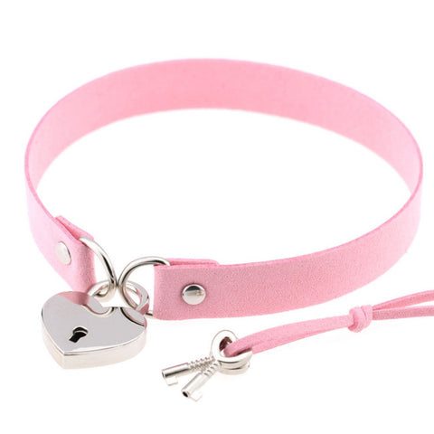 Todorova Heart Lock Choker Necklace