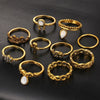 Knuckle Ring Set - 10pcs