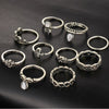 Knuckle Ring Set - 10pcs