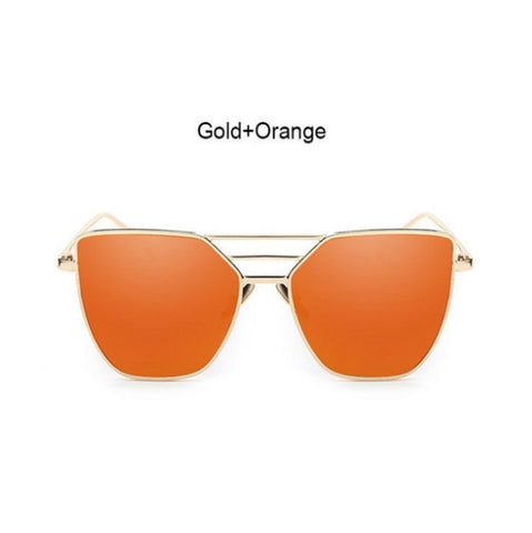 Flat Top Mirror Sunglasses