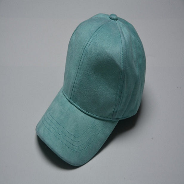 Faux Suede Baseball Cap