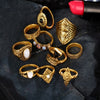 Vintage Knuckle Ring Set - 10pcs