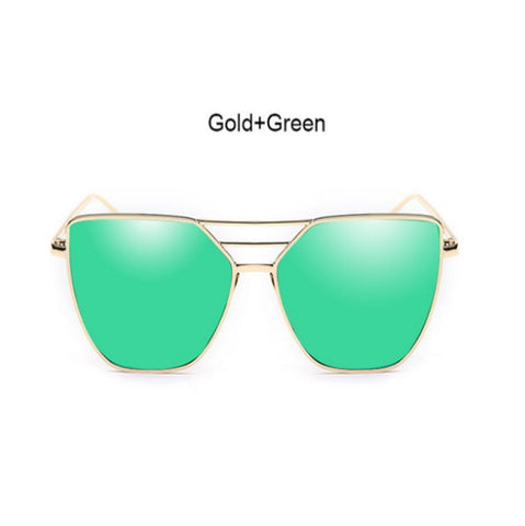 Flat Top Mirror Sunglasses