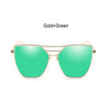 Flat Top Mirror Sunglasses