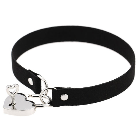 Todorova Heart Lock Choker Necklace