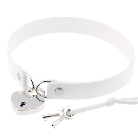Todorova Heart Lock Choker Necklace