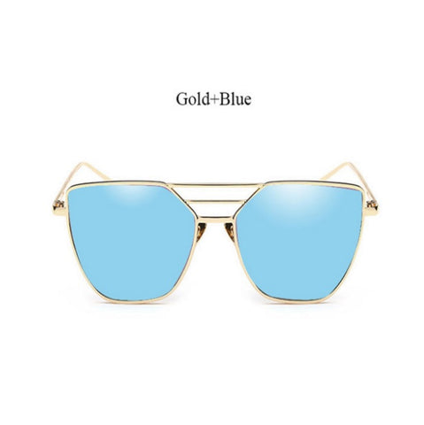 Flat Top Mirror Sunglasses