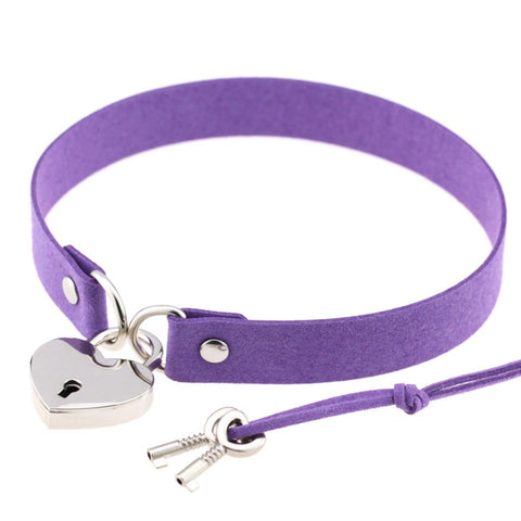Todorova Heart Lock Choker Necklace