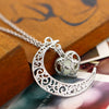 Crescent Moon Pendant Necklace (glow-in-the-dark)