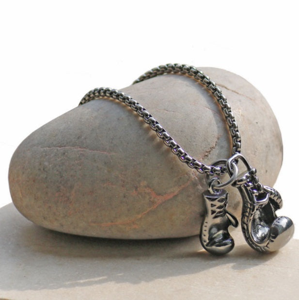 Boxing Glove Necklace Pendant