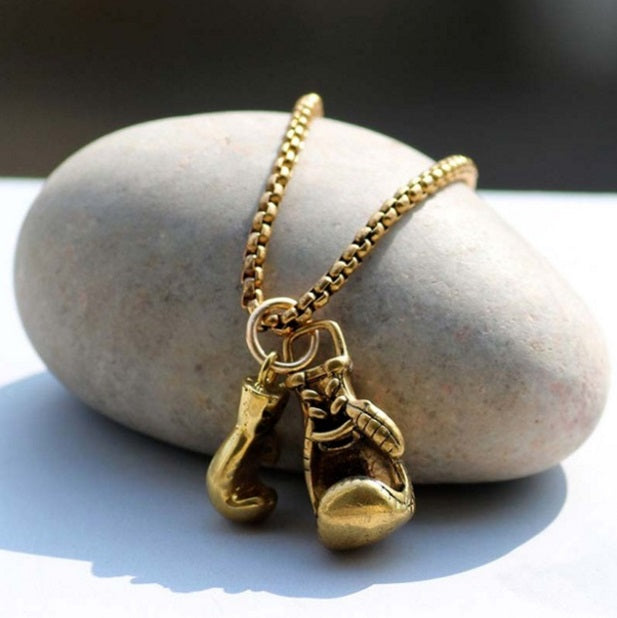 Boxing Glove Necklace Pendant