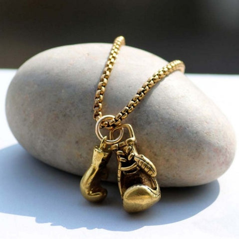 Boxing Glove Necklace Pendant