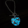 Heart Shaped Pendant Bracelet (glow-in-the-dark)
