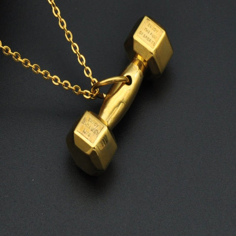 Dumbbell Necklace Pendant