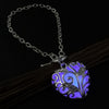 Heart Shaped Pendant Bracelet (glow-in-the-dark)