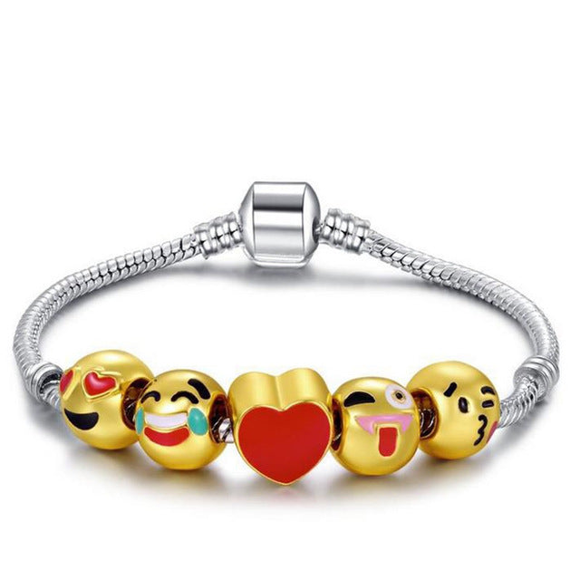Emoji Charm Bracelet